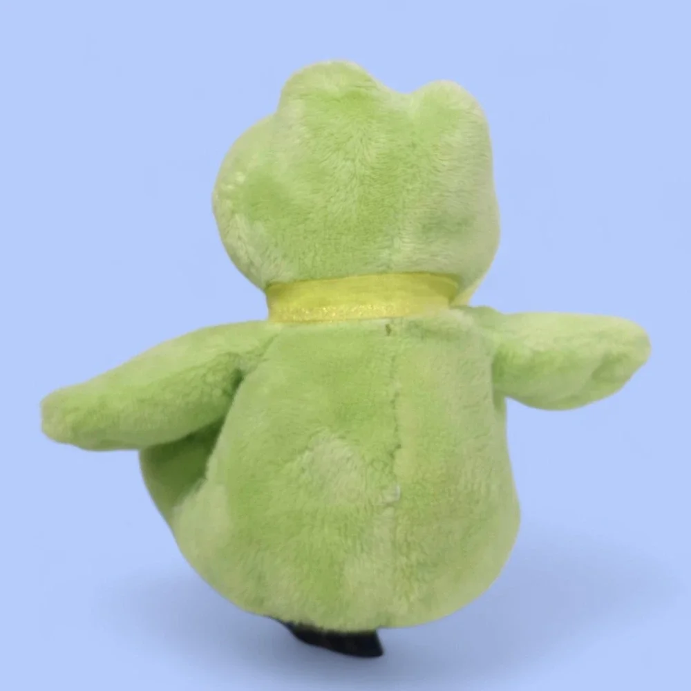 VINTAGE 1994 The Petting Zoo GREEN FROG Plush Toy 6